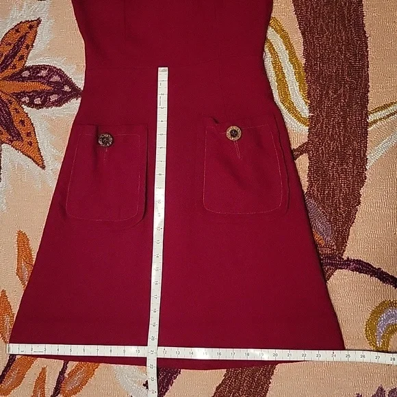 Vintage Red Pocket Dress - Picture 12 of 14